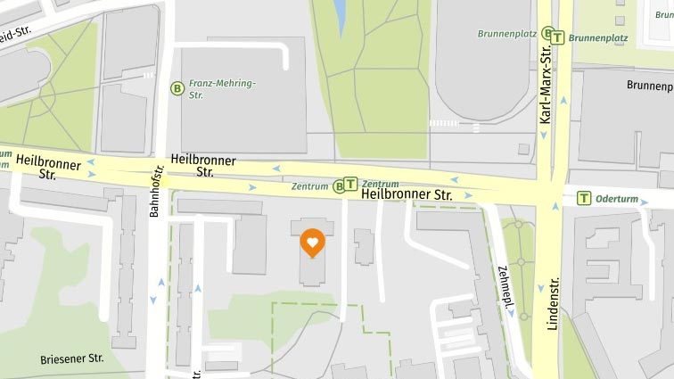 Lichtspieltheater der Jugend Frankfurt(Oder) Lageplan